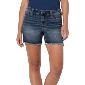 Liverpool Los Angeles Vickie Ecological Frayed Hem Denim Jean Shorts 10 30